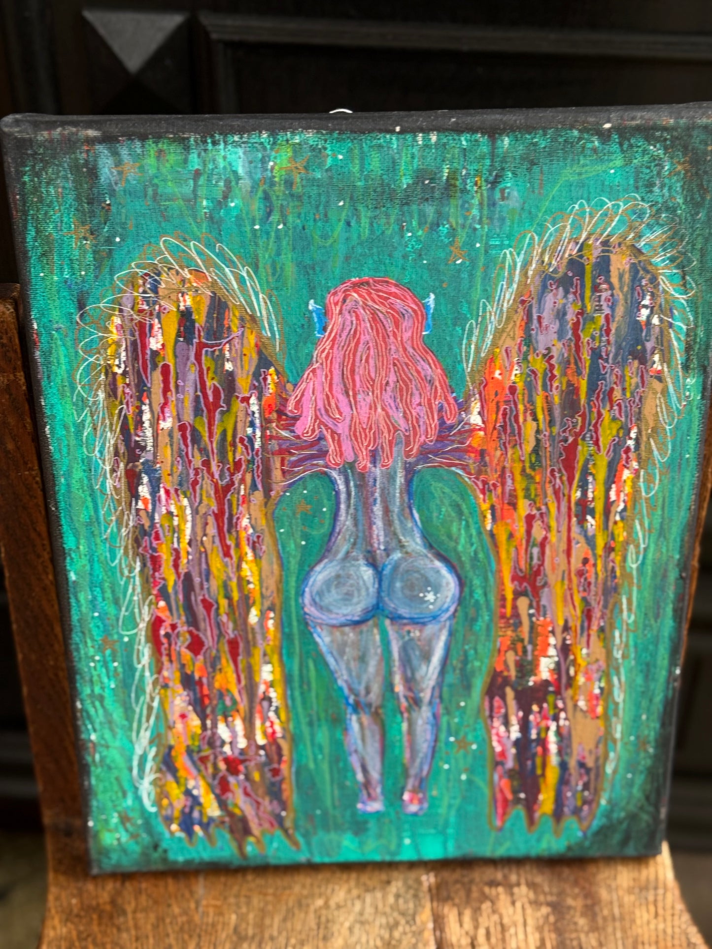 Angels and Love Paintings 14”X11” Patricia Campbell.