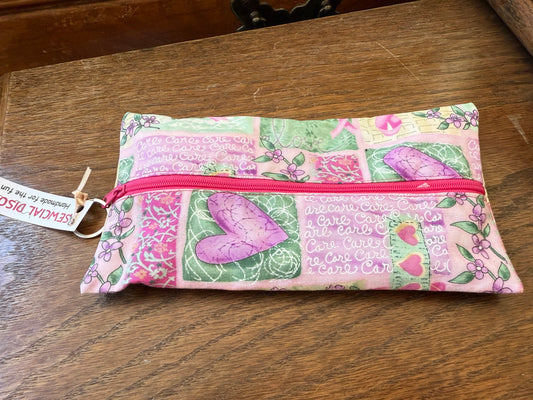 Breast Cancer Zipper Bag