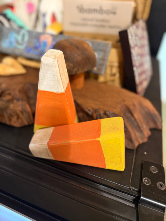 Wooden Candy Corn