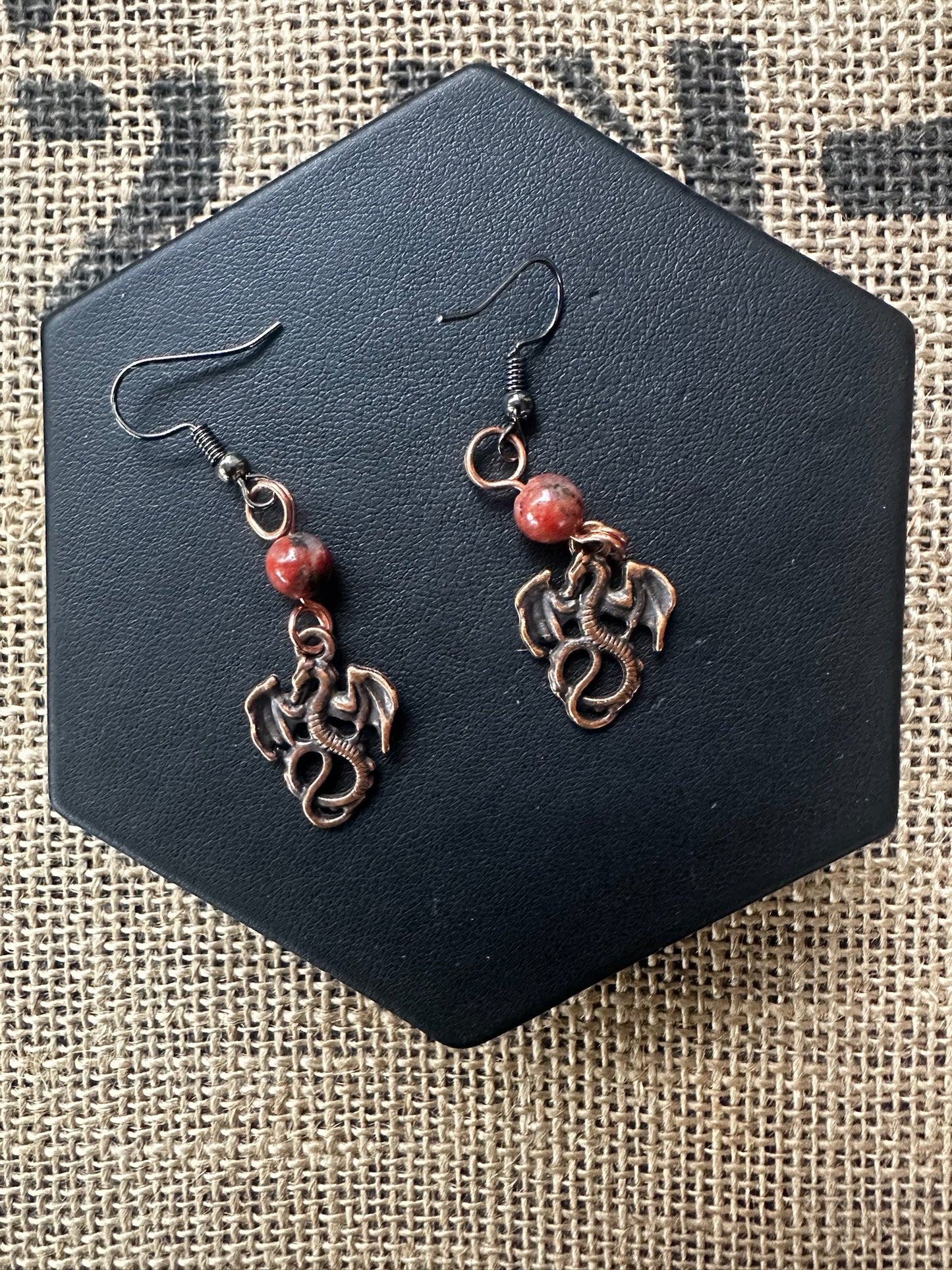 Earrings - Dragon Fish Hook Style