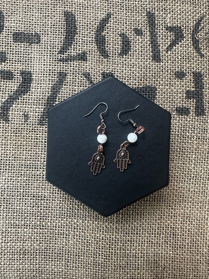 Earrings - Hamsa Fish Hook Style