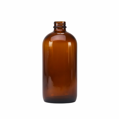 Bottle Amber Glass “Keeper Bottle” With Pump 16 oz