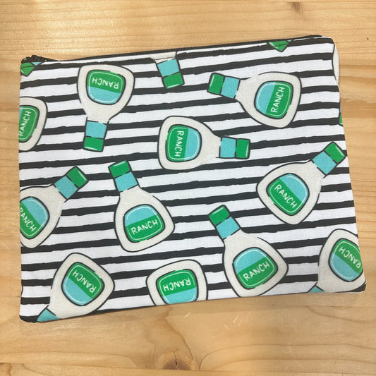 Snack Bag - Cloth Zippered Pouch