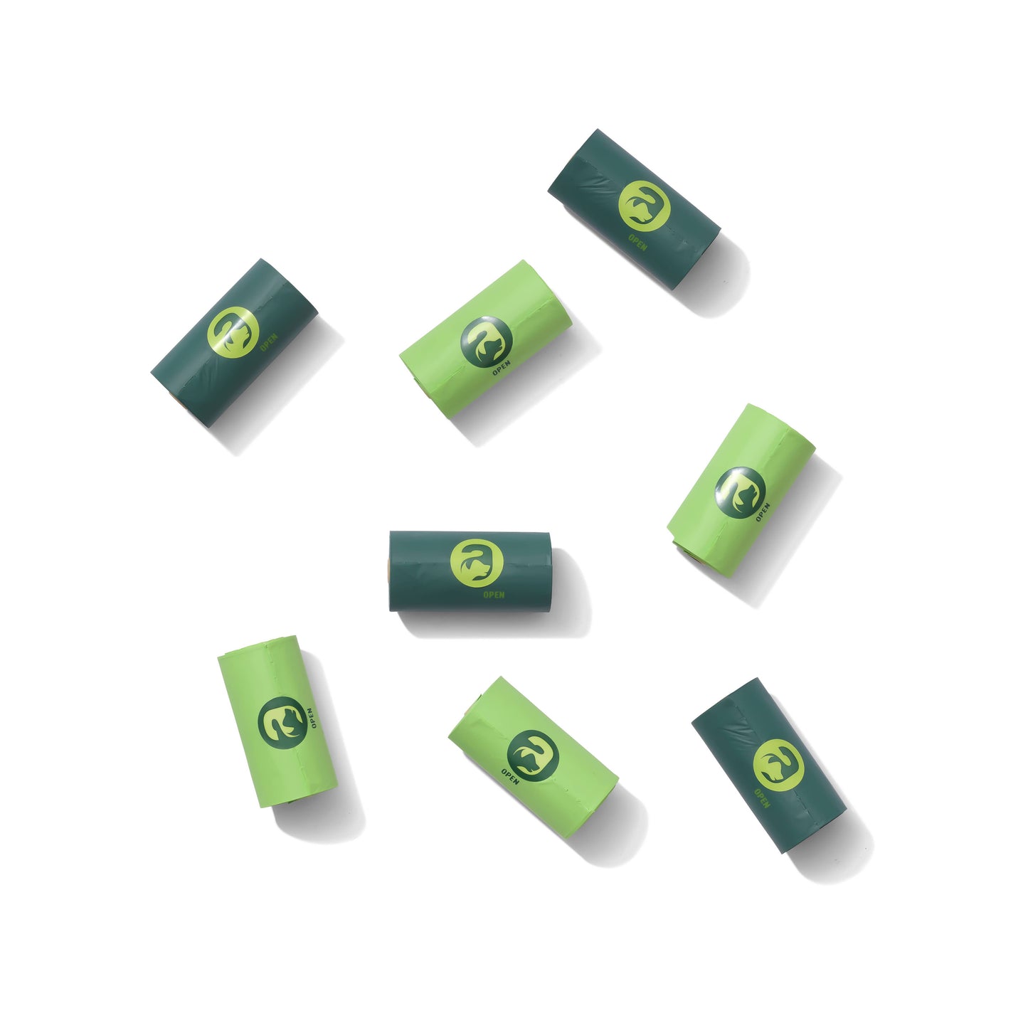 Compostable Dog Poop Bags - Single Rolls in Mixed