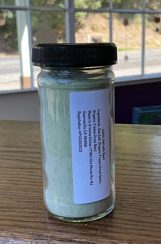 Freeze Dried Garlic Salt with Basil - Harvest Spice