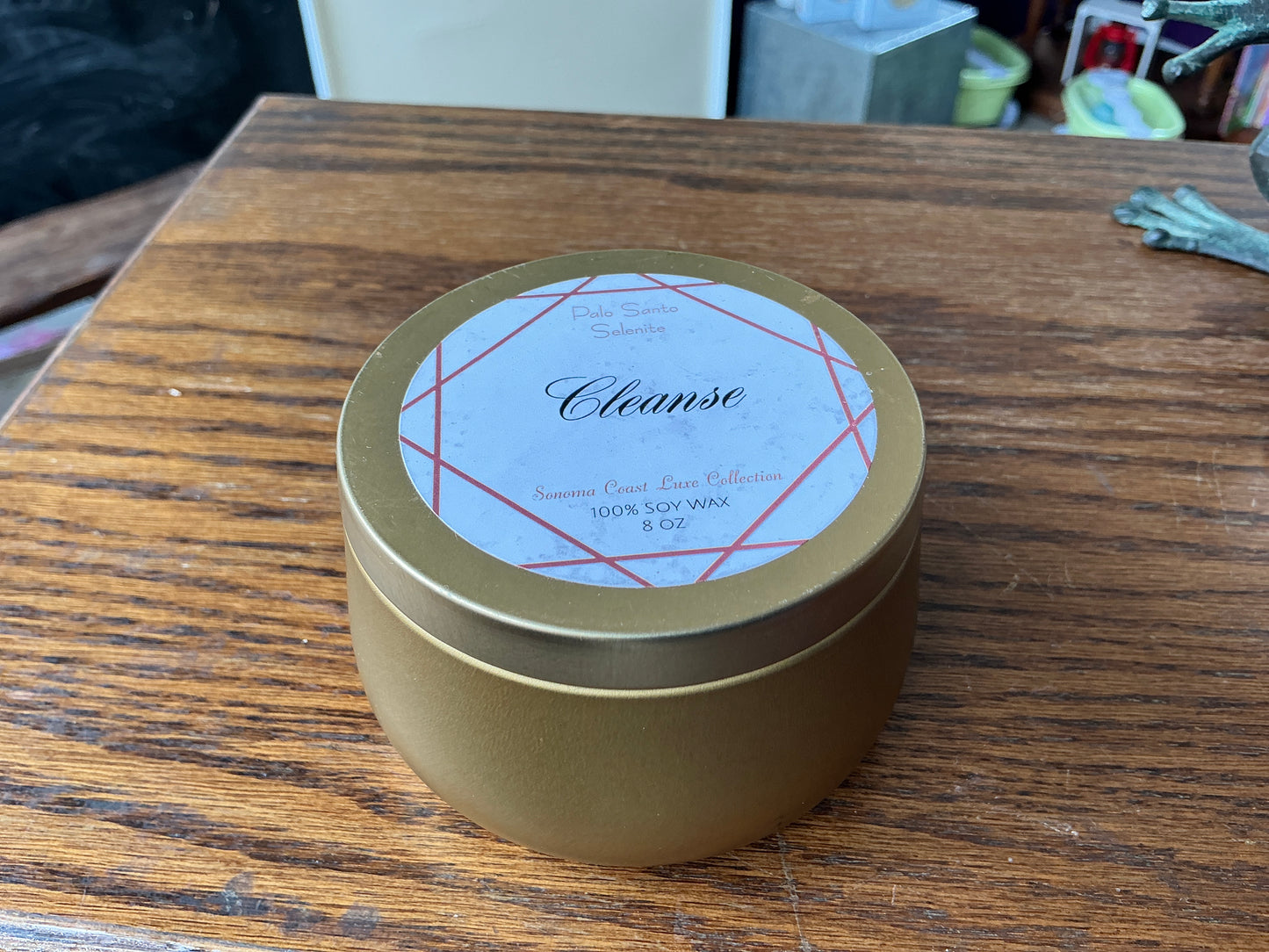 Cleanse Candle in Gold Tin